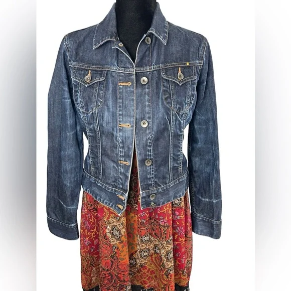 LUCKY BRAND Cotton Denim Trucker Jacket - Picture 12 of 15